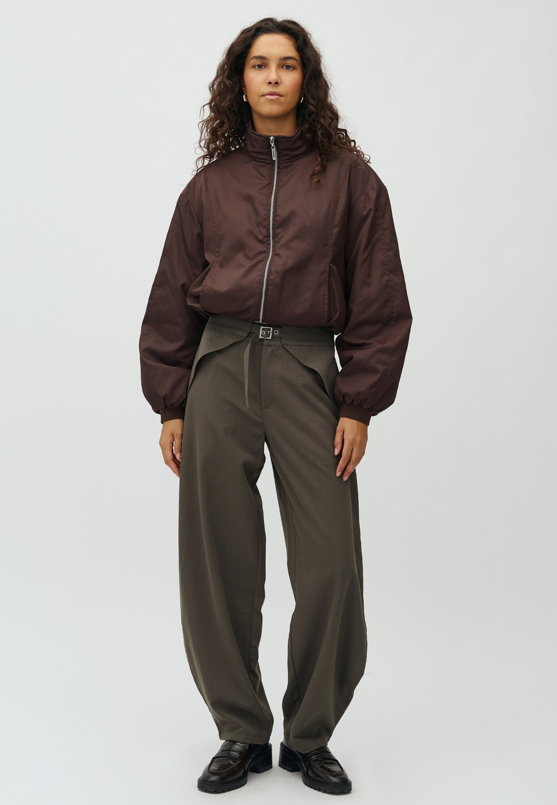 Pija tie-M_Grey Green_Model_0